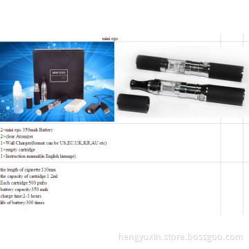 Lady's Ecig, Mini Cigarette EGO with 350mAh E-Cigarette Battery